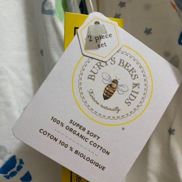 NWT Burt's Bees Kids Space PJ's Size 8 - Picture 3 of 6
